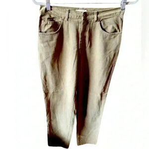 Jones New York Sport size 6 NWT olive green Tencel 5 pocket jean style pants.